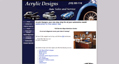 Desktop Screenshot of acrylicdesignsauto.com